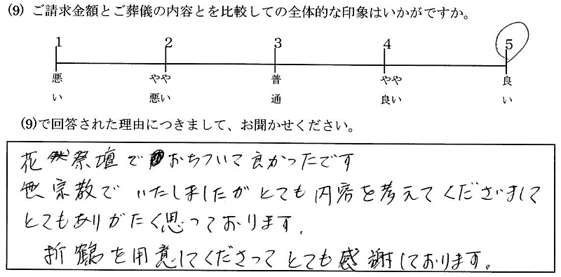 1029お客様の声13:神奈川・女性